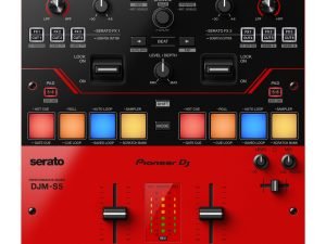 Pioneer DJM-S5 Scratch-style 2-channel DJ mixer (gloss red)