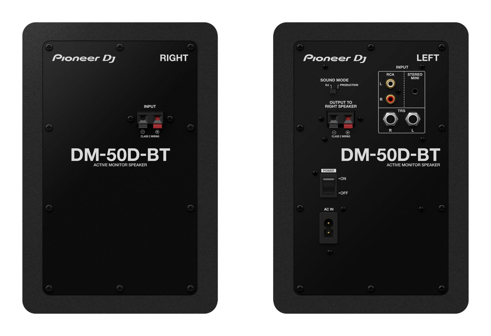 Pioneer Dj DM-50DBT Black 5-INCH DESKTOP MONITOR SYSTEM W/ Bluetooth - Image 2