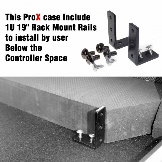 ProX XS-PRIME4 WBL Flight Case For Pioneer PRIME 4 DJ Controller with 1U Rack Space and Wheels - Image 4