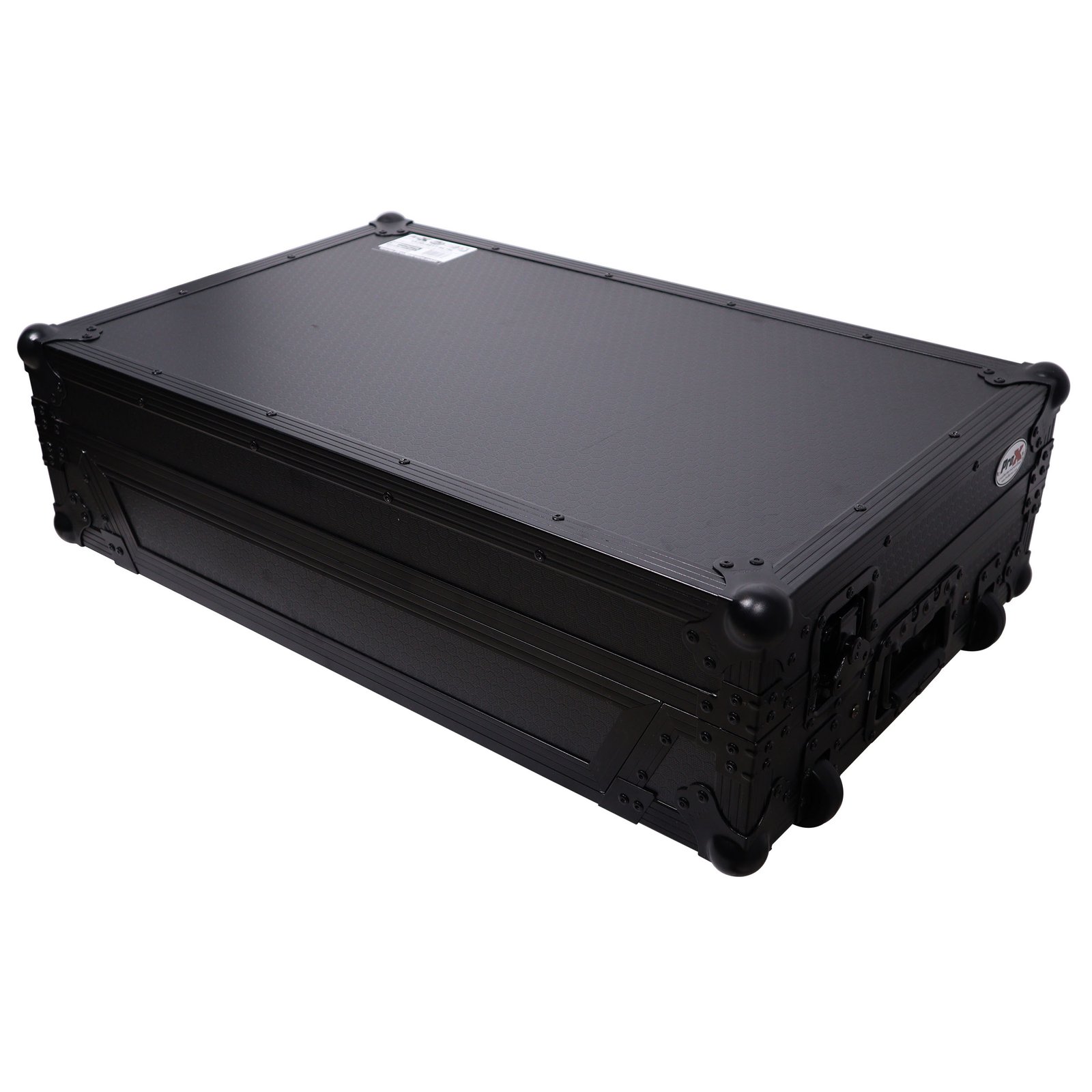 ProX ATA Flight Style Road Case For Pioneer DDJ-FLX10 DJ Controller w/Laptop Shelf 1U Rack Space Wheels: LED Black Finish - Image 2