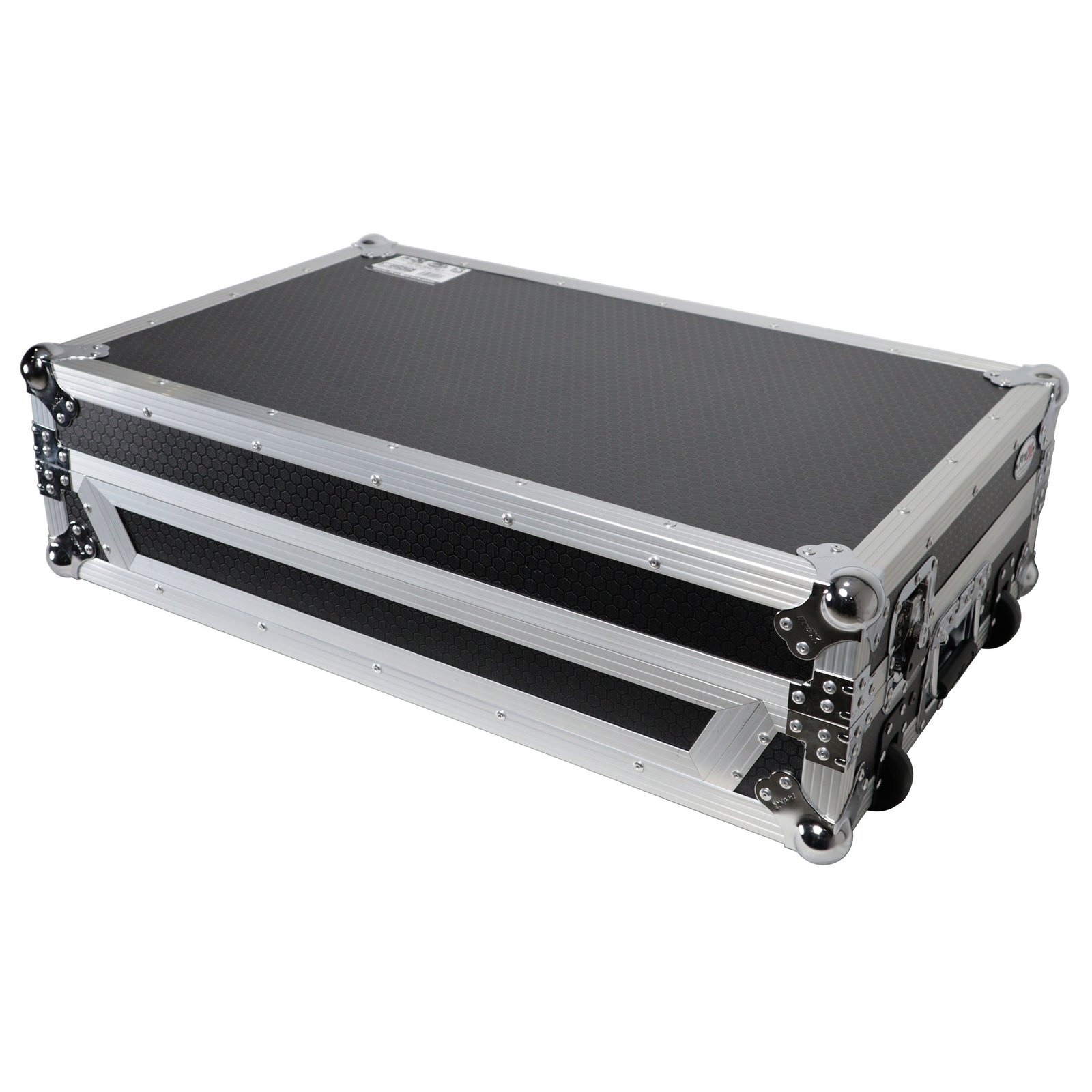 ProX ATA Style DJ Controller Case for Pioneer DDJ-REV5 XDJ-RX3 RX2 W/ Laptop Shelf and Wheels: Silver/ Black - Image 4