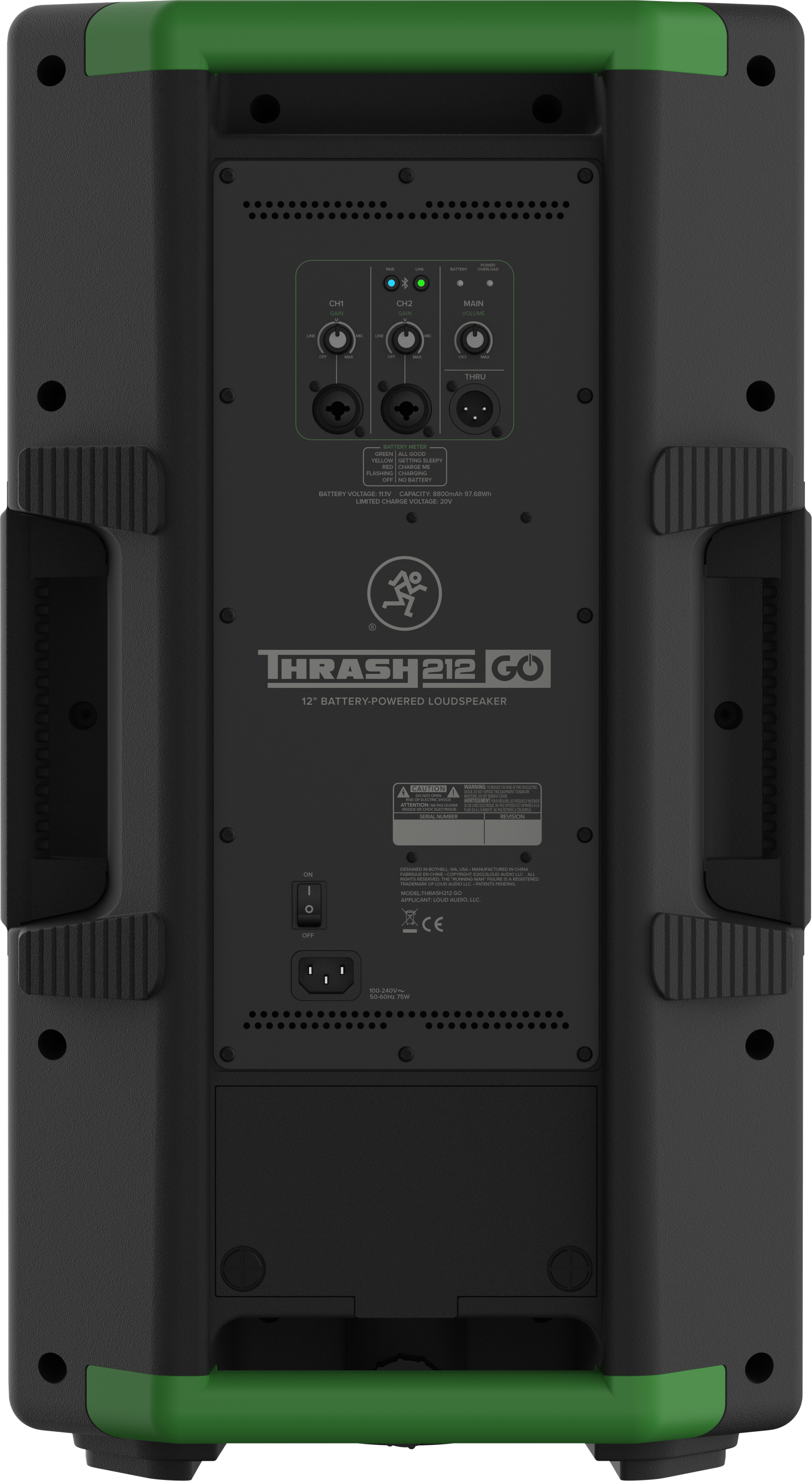 MACKIE Thrash212 GO 12" 300W BATTERY-POWERED LOUDSPEAKER - Image 2