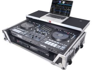 ProX XS-RANEFOUR WLT Road Case For RANE Four DJ Controller w/Laptop Shelf 1U Rack Space LED and Wheels