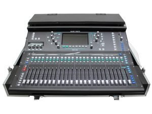 ProX XS-AHSQ5DHW ATA Digital Audio Mixer Flight Case for Allen & Heath SQ5 Console with Doghouse compartment and Caster wheels