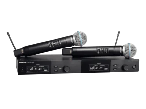 Shure SLXD24D/B58 Dual-Channel Digital Wireless Handheld Microphone System w/ Beta 58 Capsules