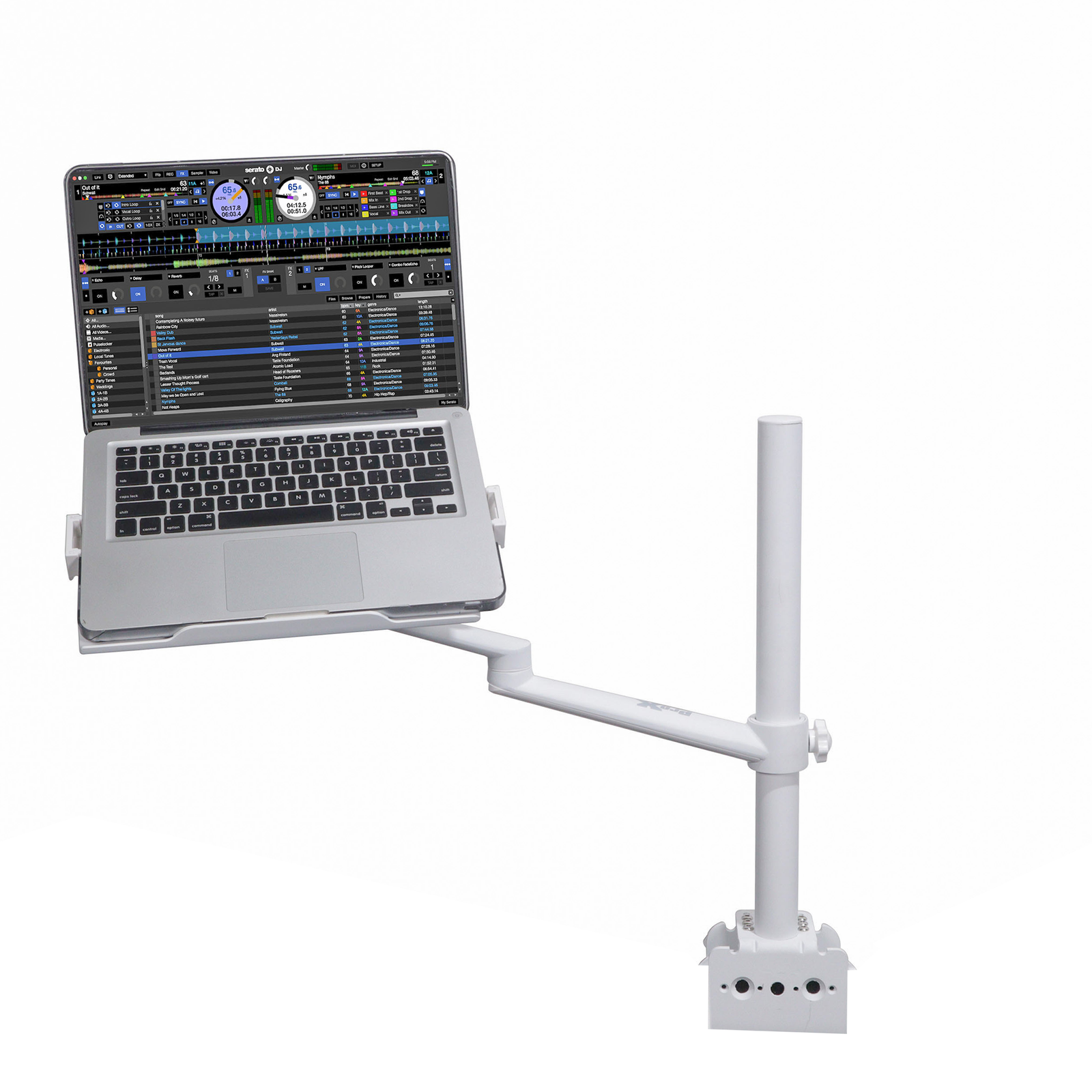 ProX White Adjustable Arm Mount Mount Stand For 12-17" Laptop WH