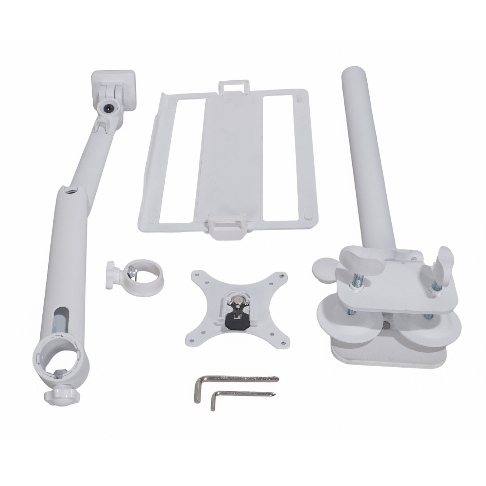 ProX White Adjustable Arm Mount Mount Stand For 12-17" Laptop WH - Image 7