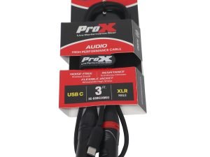ProX XC-USBC2XM03 3FT USB-C to Dual XLR-M